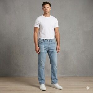 Levis 511 Mens Size 36x30 Slim‎ Fit Jeans Denim Blue Stretch Casual Classic Work